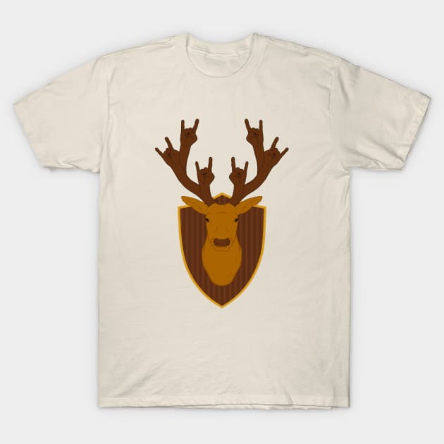 Rock Stag T-Shirt by Woah_Jonny